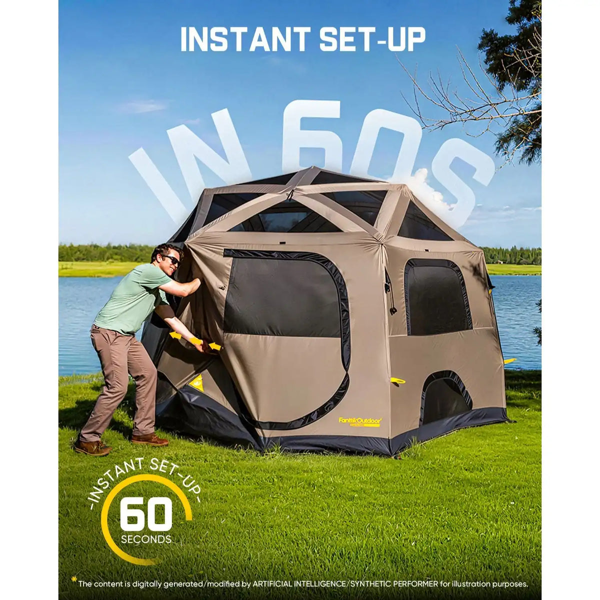 FanttikOutdoor Alpha C6 Pro Instant Cabin Tent