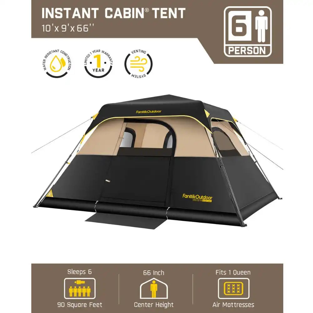 FanttikOutdoor Zeta C6 Pro 6 Person Camping Tent